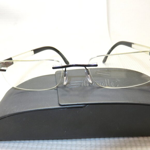 Silhouette 7731 Titanium Eyeglasses rimless 6053 Black size 49-21-140 Frame Only - Picture 2 of 13